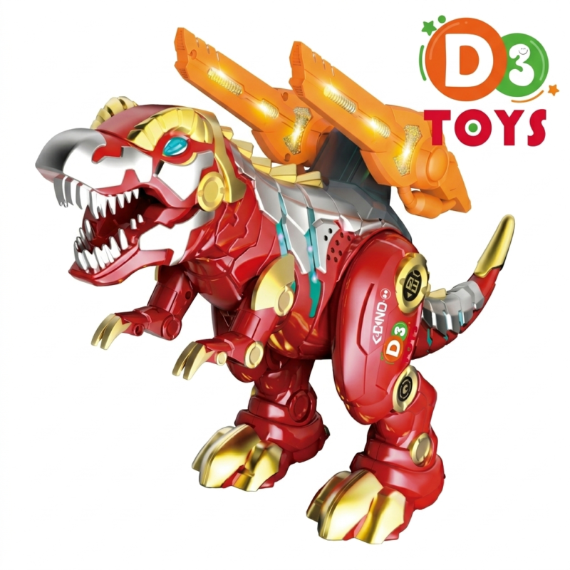 Dinosaure Télécommandé RC T-Rex Mécanique – Jouet Robot avec Sons & Lumières (6+)