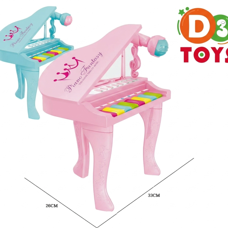 Piano Enfant Électronique avec Pieds – Mini Piano Musical Multicolore (3+ ans)