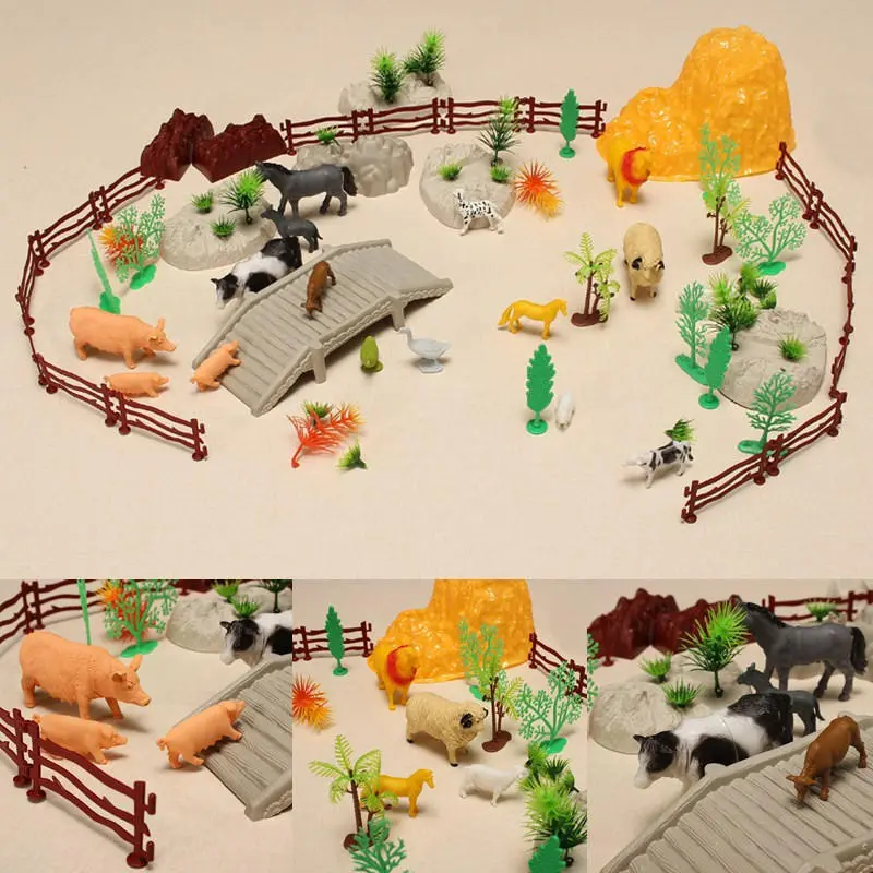 Set Animaux de la Ferme 100 Pièces avec Accessoires – Jeu Éducatif Enfant – Image 7