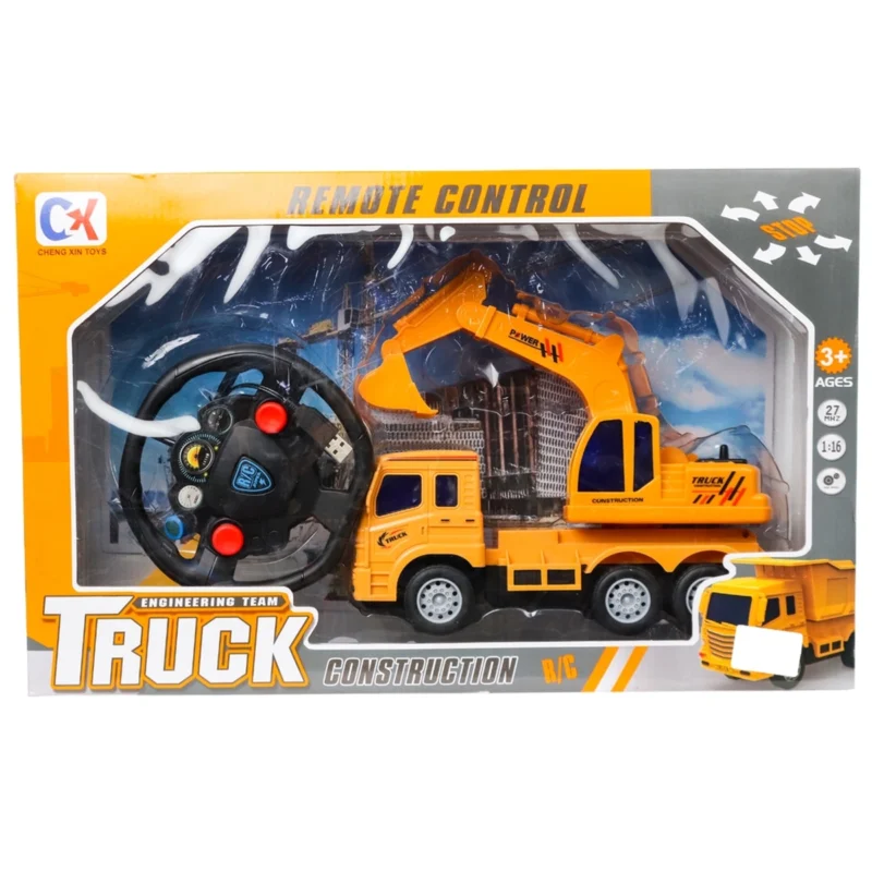 Camion Chantier Télécommandé avec Pelleteuse – Jouet RC Construction Enfant (3+)