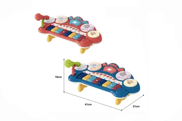 Xylophone Musical Enfant avec Microphone – Piano Jouet Éducatif Multicolore (3+) – Image 3