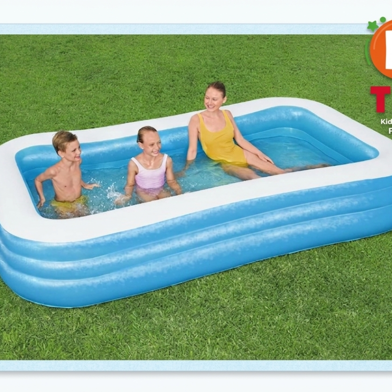 Grande Piscine Gonflable Familiale Bestway – Piscine Rectangulaire pour Jardin