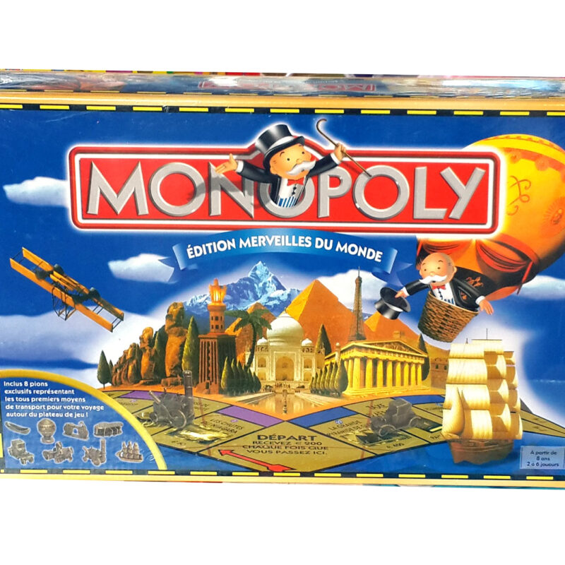 Jeu Monopoly Édition Merveilles du Monde – Jeu de Société Familial Classique