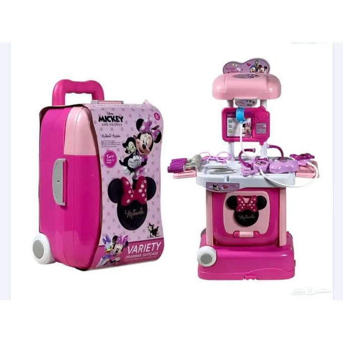 Valise Docteur Minnie Mouse 2 en 1 – Centre Médical avec Accessoires