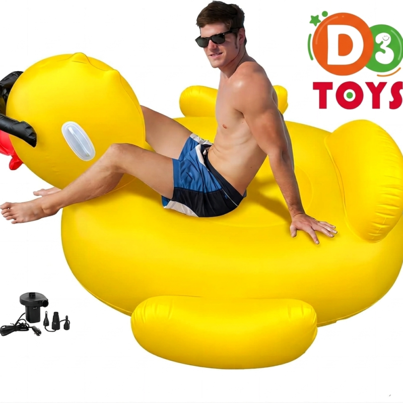 Bouée Géante Canard Gonflable Familiale – Îlot Flottant pour Piscine