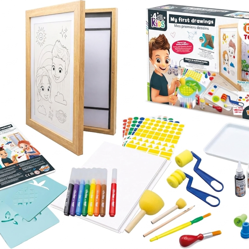 My First Drawings – Coffret Créatif Dessin et Peinture pour Enfant
