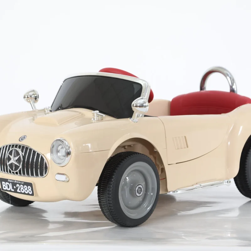Voiture Électrique Enfant Style Vintage 12V – Avec Télécommande Parentale