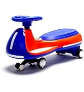Porteur Twist Car pour Enfant – Voiture à Roulement Sans Pédales – Bleu & Orange