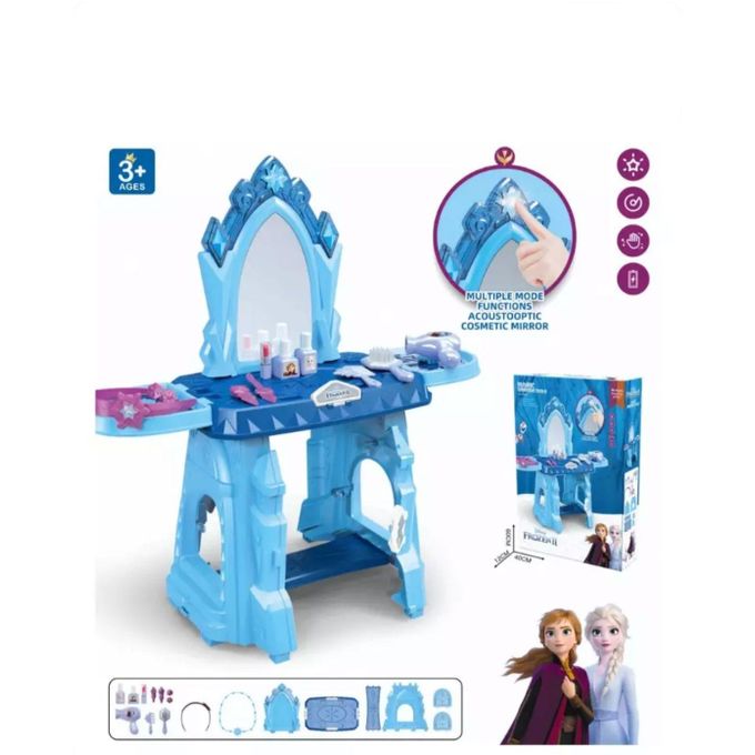 Coiffeuse Frozen pour Enfant avec Miroir Musical et Accessoires