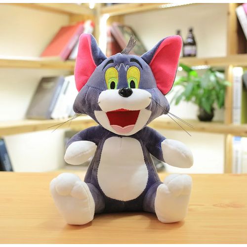 Peluche Tom le Chat Gris – Doudou Doux et Moelleux pour Enfant