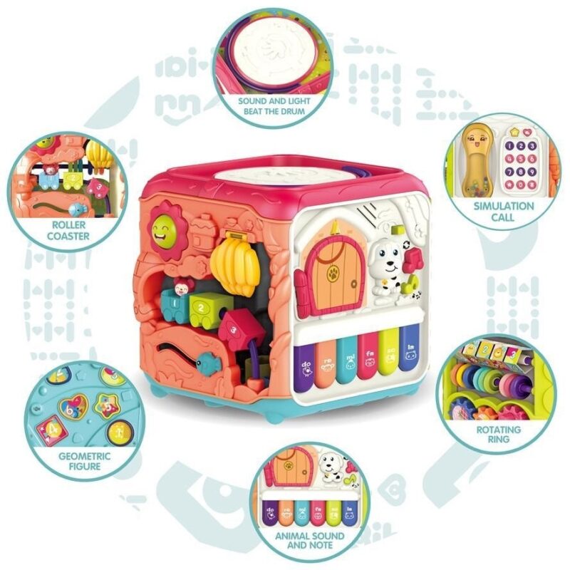 Magic Box Bébé 6-en-1 – Jouet d’Éveil Interactif