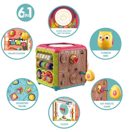 Magic Box 6 en 1 – Cube d’Activités Éducatif pour Bébé