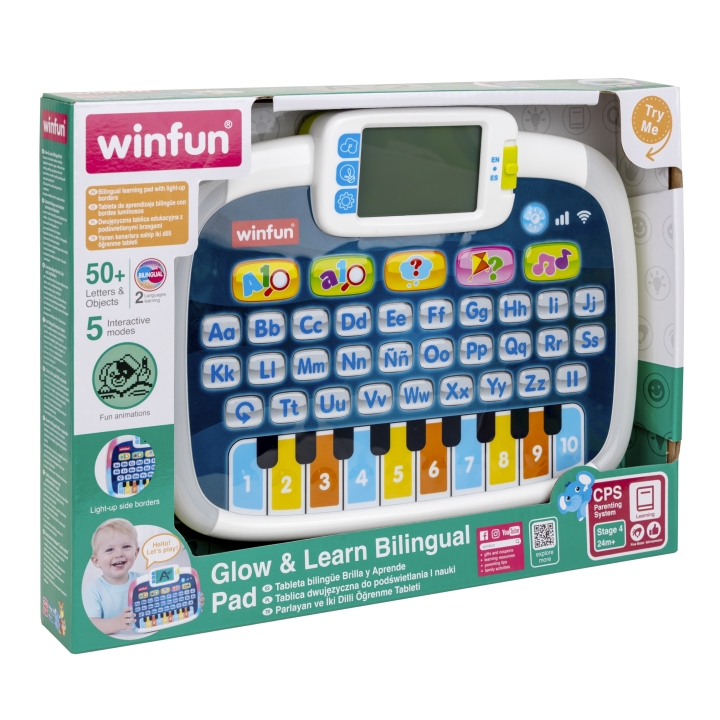 Tablette Éducative Bilingue Winfun Glow & Learn – 50+ Activités