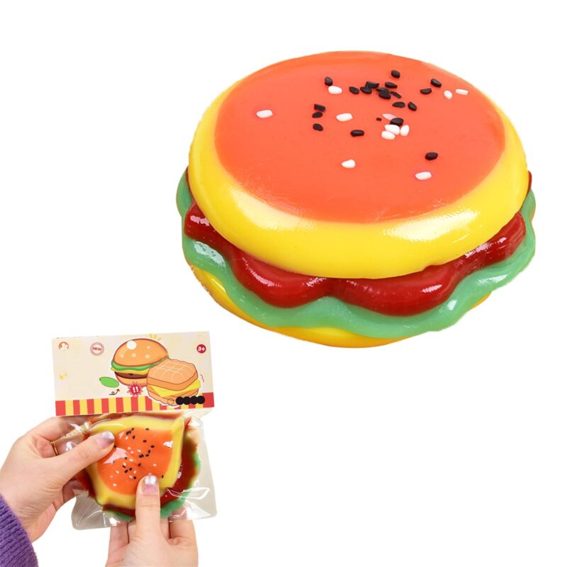 Squishy Hamburger Anti-Stress – Jouet Sensoriel