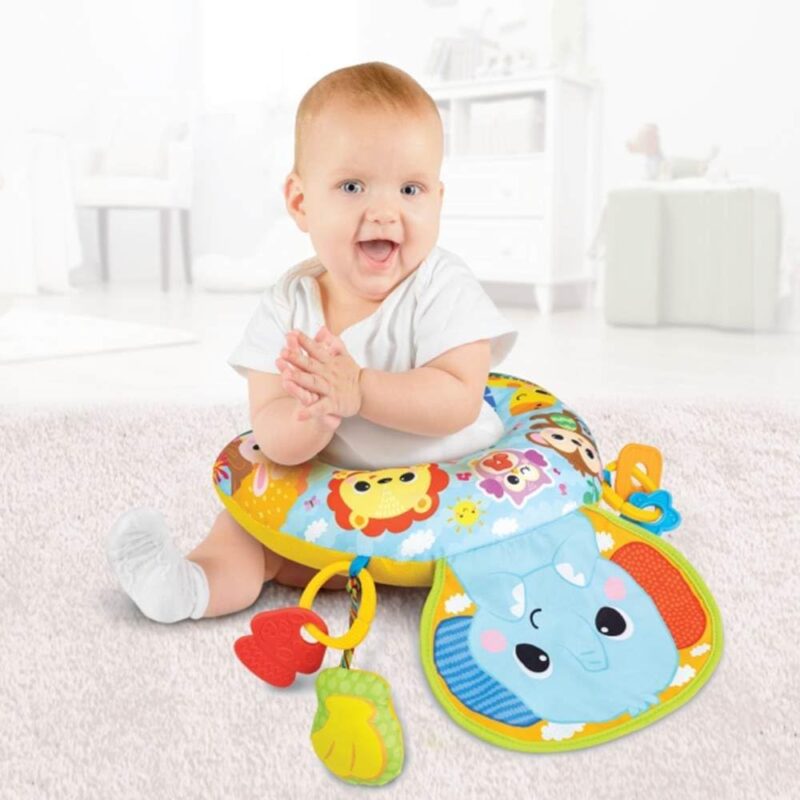Coussin d’Éveil Tummy Time Winfun Jungle Fun – 2 en 1