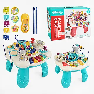 Table d’Activités Bébé 3 en 1 – Jeu Éducatif et Musical