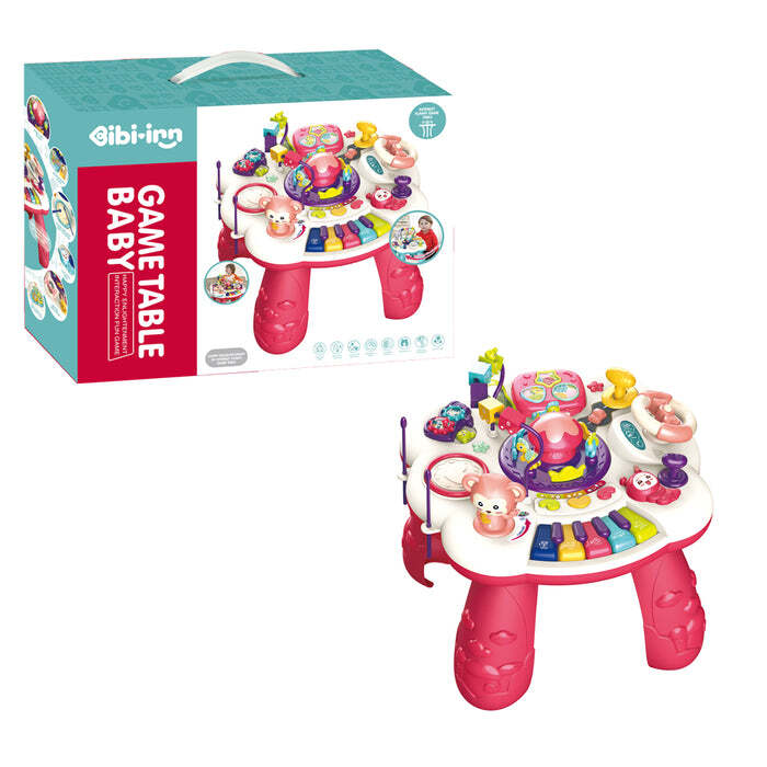 Table d’Activités Bébé 3 en 1 – Jeu Éducatif et Musical