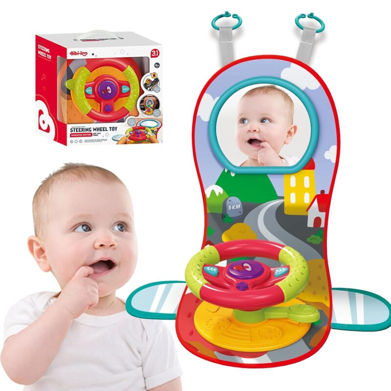 Volant de Jeu Bébé 3-en-1 avec Activités et Sons