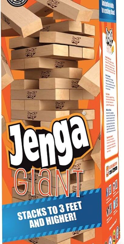 Jenga Giant – Jeu de Construction en Bois Géant pour Toute la Famille