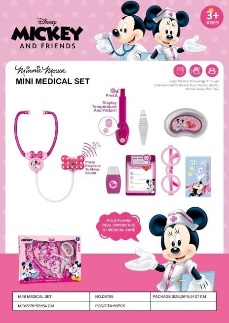 Set Médical Minnie Mouse pour Enfant – Trousse de Docteur avec Accessoires