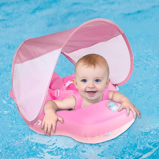Bouée Gonflable Bébé avec Pare-Soleil – Flotteur Piscine