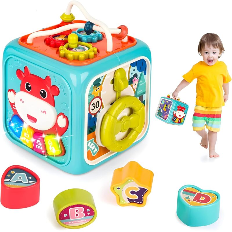 Activity Cube 6 en 1 – Cube d’Activités Éducatif pour Bébé